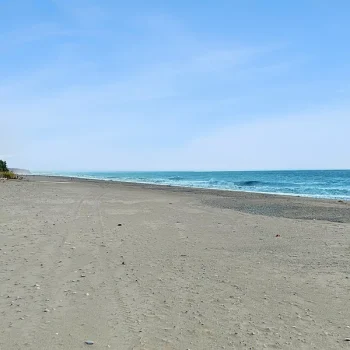 Beautiful beach on the property